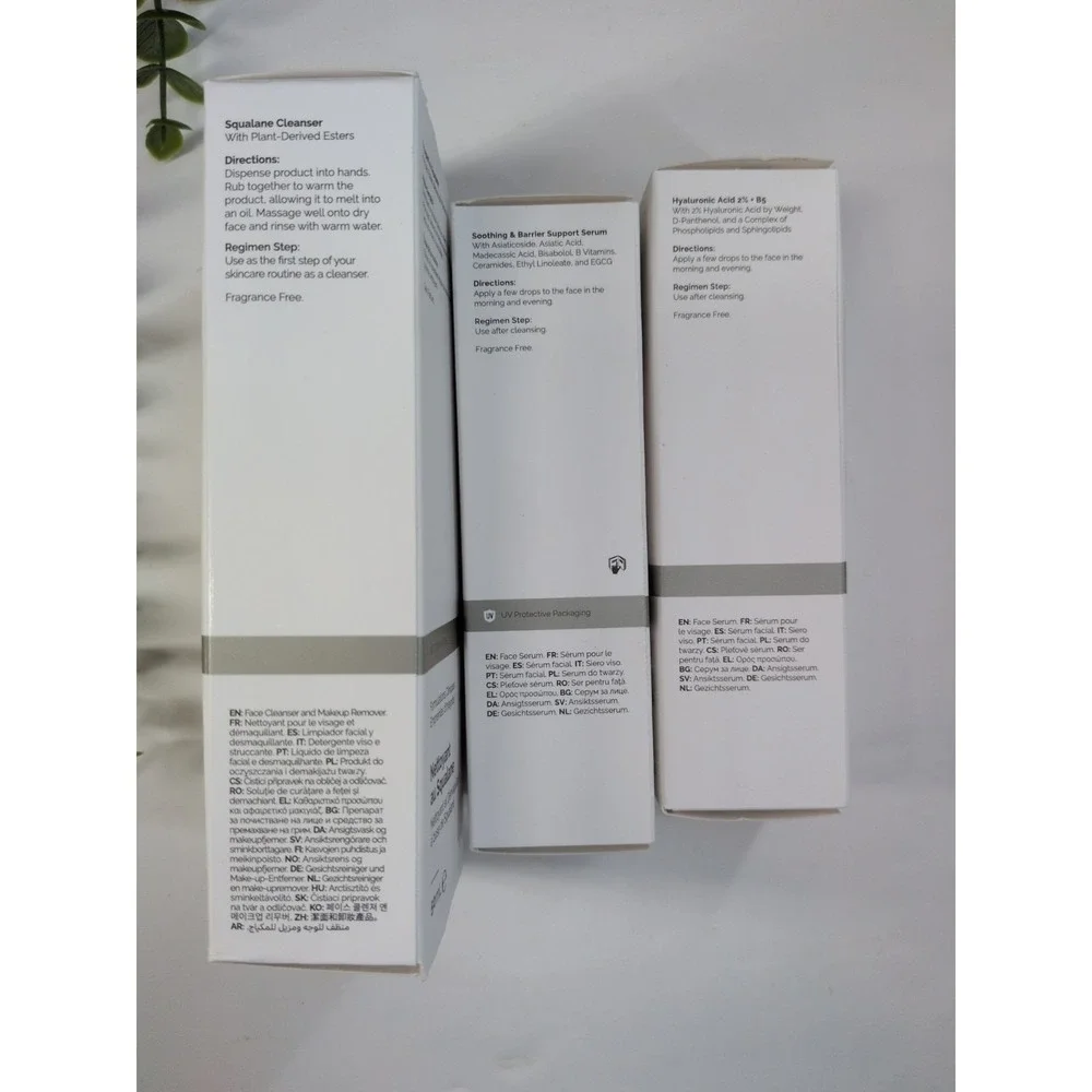 NIB LOT 3🩷The Ordinary Squalane Cleanser Soothing Barrier Serum Hyaluronic Acid